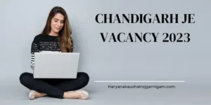 Chandigarh JE Vacancy