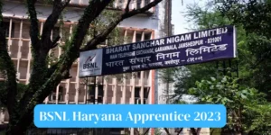 BSNL Haryana Apprentice