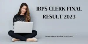 IBPS Clerk Final Result 2023