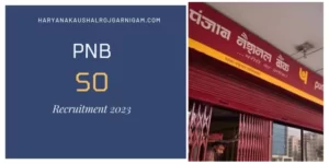 PNB SO Recruitment 2023