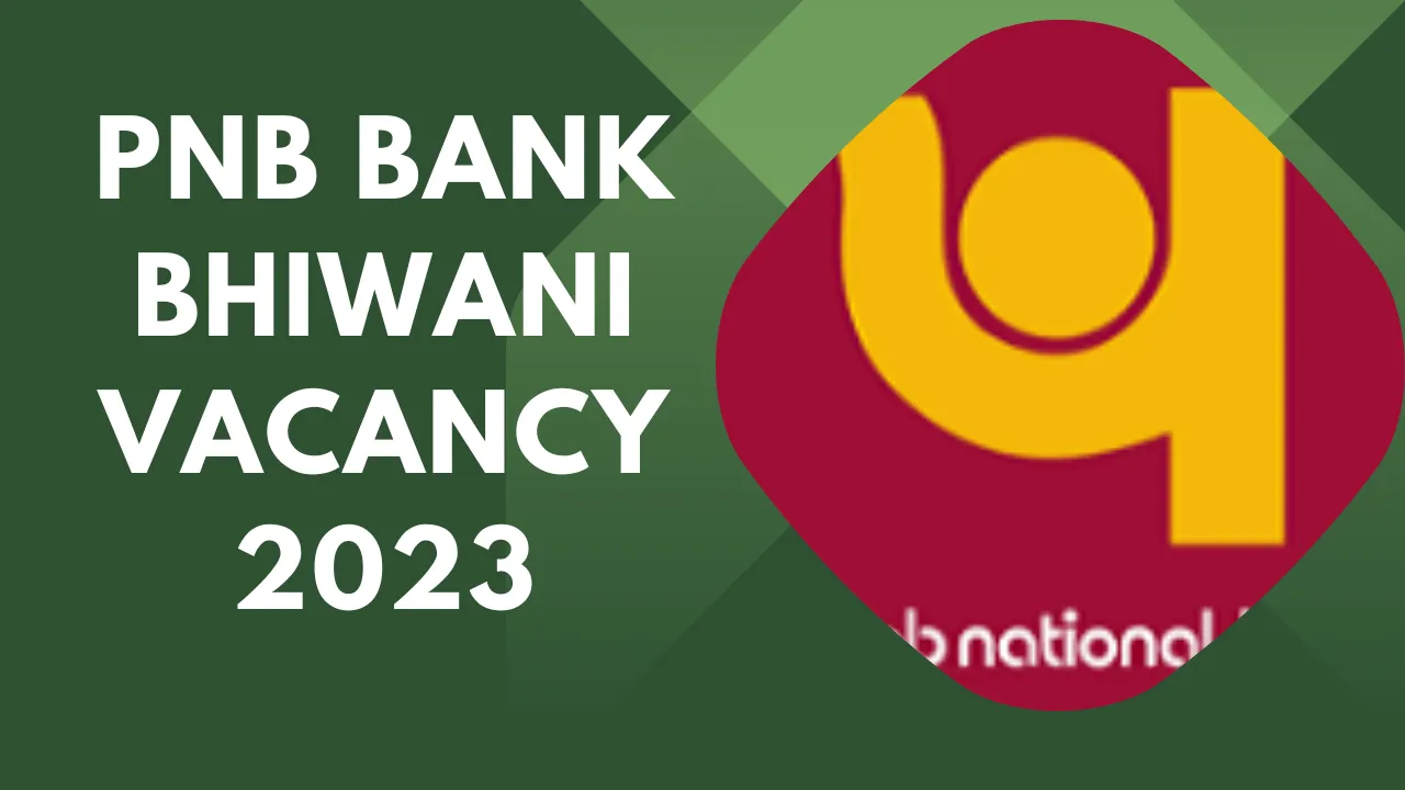 PNB Bank Bhiwani Vacancy 2023