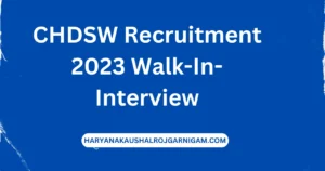 CHDSW Recruitment 2023