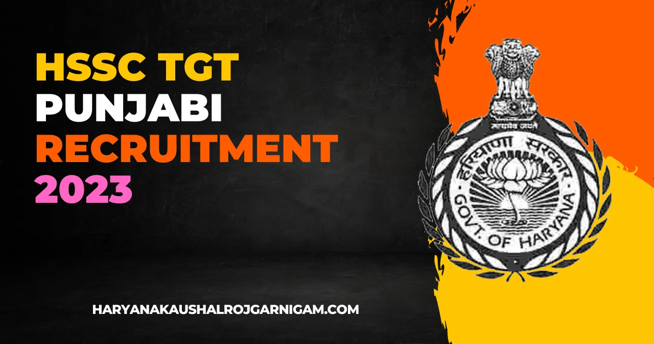 HSSC TGT Punjabi Recruitment 2023