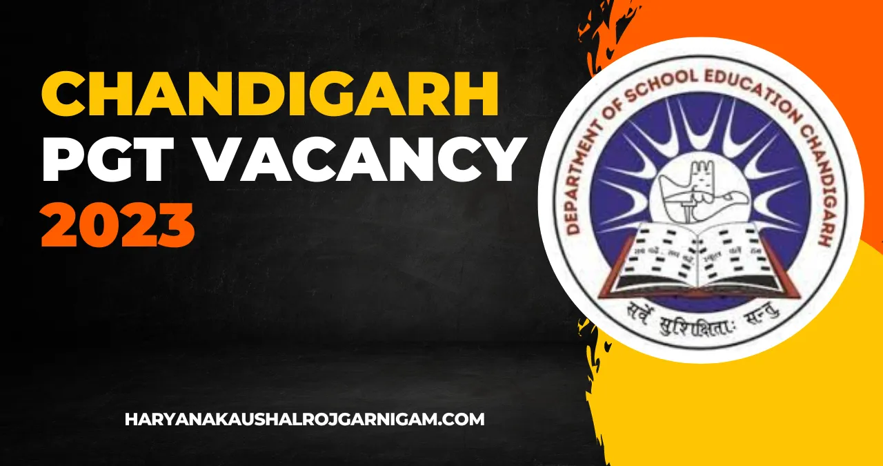 Chandigarh PGT Vacancy 2023