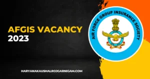 AFGIS Vacancy 2023