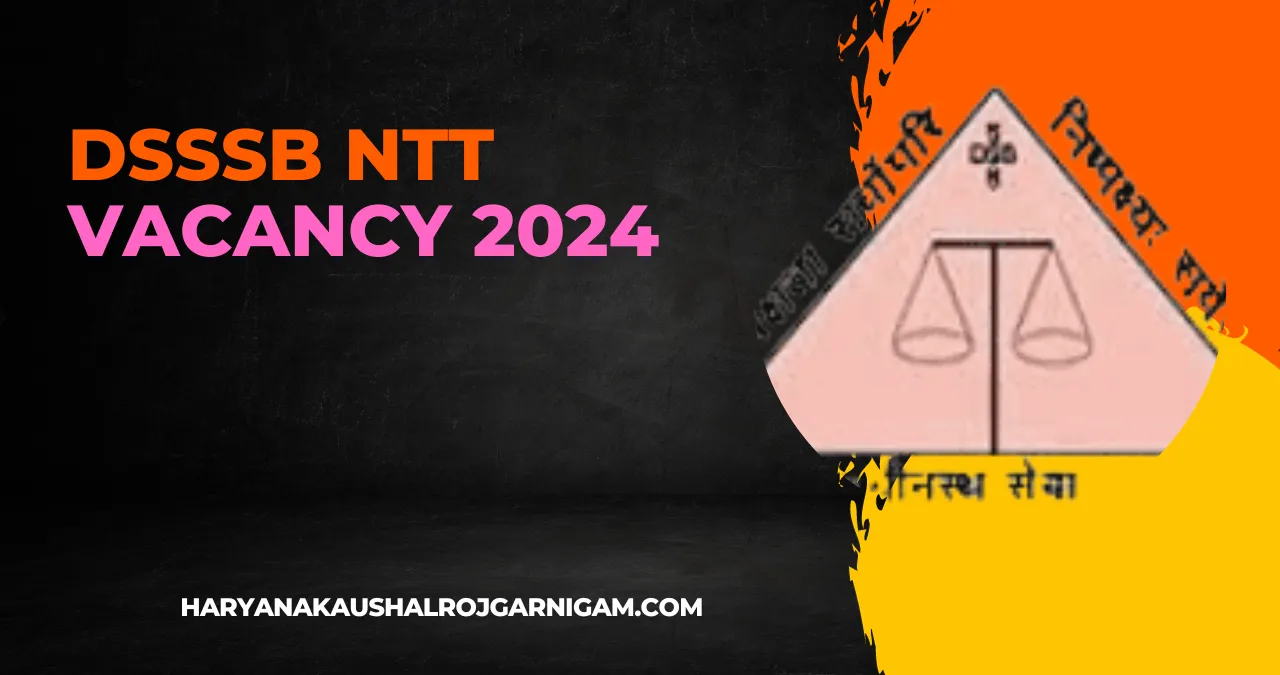 DSSSB NTT Vacancy 2024