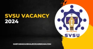 SVSU Vacancy