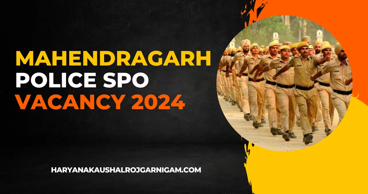 Mahendragarh Police SPO Vacancy 2024