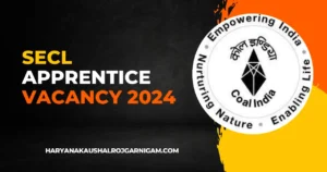 SECL Apprentice Vacancy 2024