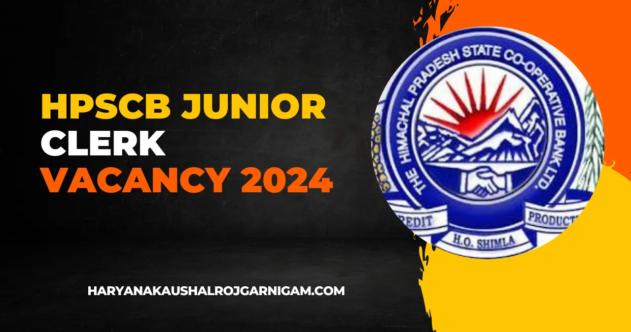 HPSCB Junior Clerk Vacancy 2024